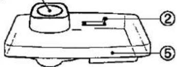 Technical diagram of a mechanical device with labeled parts ② and ⑤