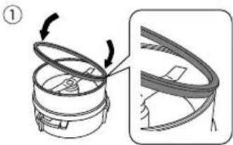 Diagram illustrating a mechanical assembly or folding process with labeled steps and directional arrows