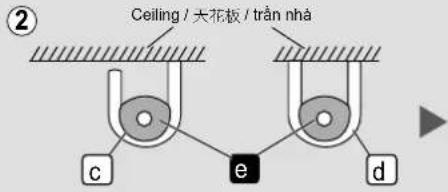 Ceiling / 天花板 / trän nhà ② c e d