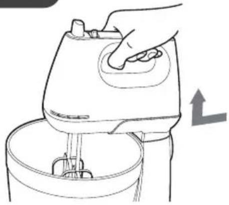 PANASONIC MK-GB3 - Disassemble the hand mixer from stand - 1