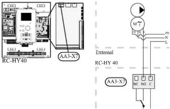 RC-HY40 AA3-X7 External RC-HY 40 AA3-X7 NC NO C M T P1 N L