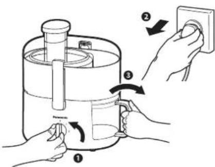 Diagram illustrating a water heater with labeled steps: first, second, and third, showing hand positioning and electrical switch.