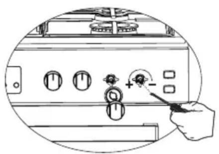 ASPES AKGW5900PBX - Disminución del ajuste del caudal de gas para los grifos de la encimera - 1