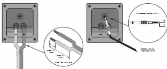 1/2" STRESS FLOOD PLUG + - STRESS SIGNAL FROM AMPLIFIED