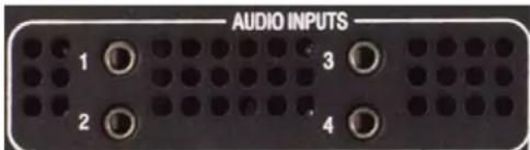 AUDIO INPUTS 1 2 3 4