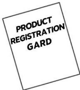 PRODUCT REGISTRATION GARD