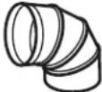 Element EM1601RQCB - Maximum duct length: - 3