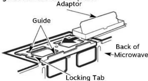 Adaptor Guide Back of Microwave Locking Tab