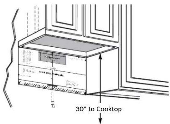 30" to Cooktop