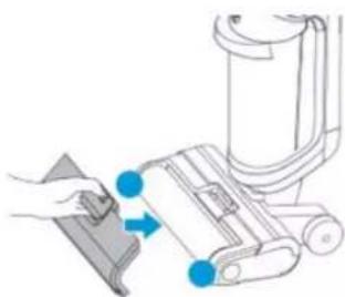 Heinner HSVC-M18WH3in1 - Cleaning floor brush cover and rolling brush. - 5