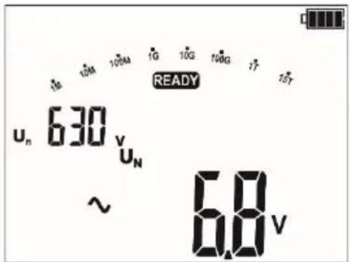 18 10A 10M 1G 1G 10G 17 75T READY u_n 630 v U_N ~ 6.8 v