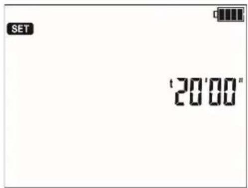 SET '20'00"