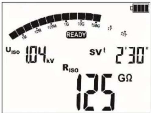 1M 10M 100M 1G 10G 100G 17 76T READY Uiso 104kV sv t 2'30" Riso 125 GΩ