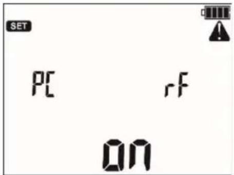 SET PC rf ON