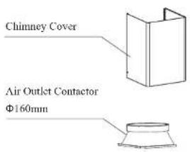 Chimney Cover Air Outlet Contactor Φ160mm