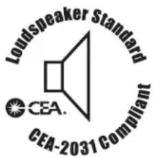 Loudspeaker Standard CEA- CEA-2031 Compliant