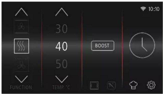 30 40 50 FUNCTION TEMP. ℃ BOOST 10:10