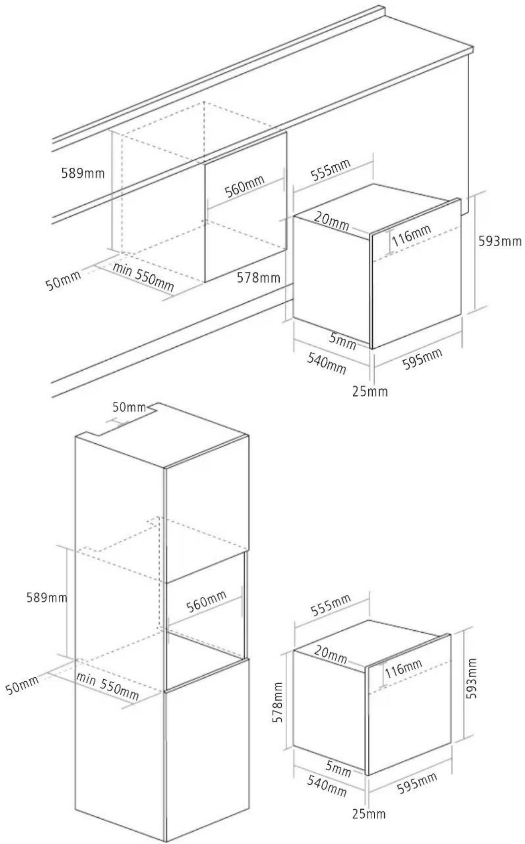 Caple Sense Premium C2601 - FITTING THE APPLIANCE - 2
