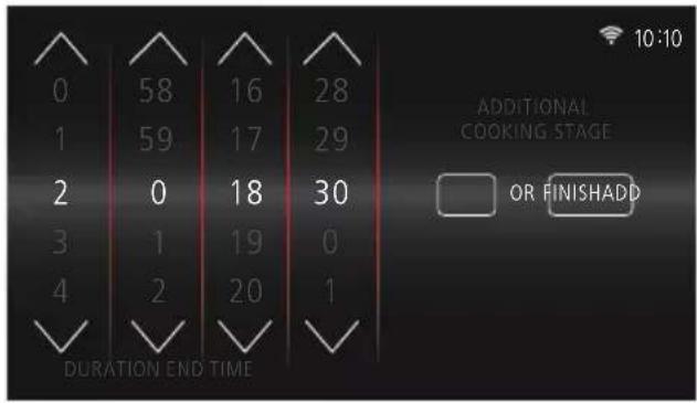 0 58 16 28 1 59 17 29 2 0 18 30 3 1 19 0 4 2 20 1 ✓ ✓ ✓ ✓ DURATION END TIME ADDITIONAL COOKING STAGE OR FINISHADD