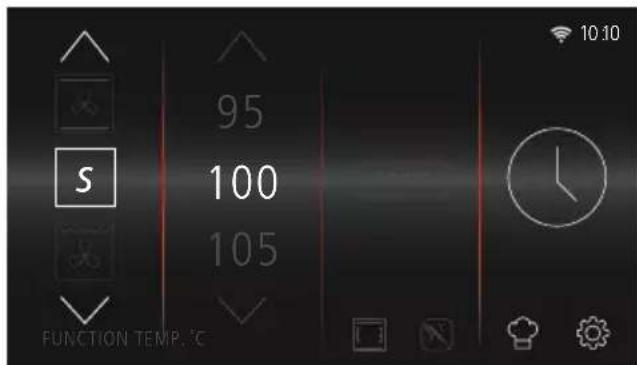 95 100 105 FUNCTION TEMPT. 10