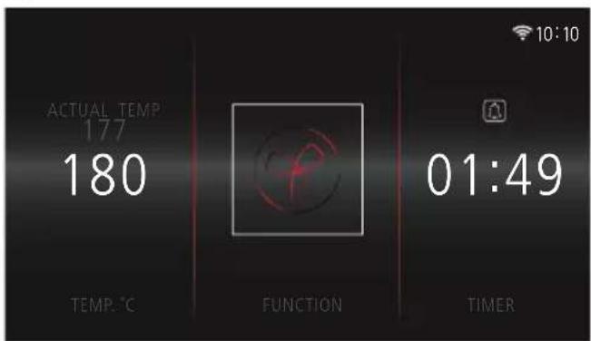 ACTUAL TEMP 177 180 TEMP: °C FUNCTION 01:49 TIMER 10:10