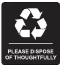 PLEASE DISPOSE OF THOUGHTFULLY