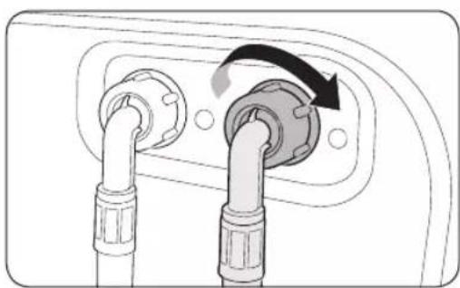 SAMSUNG WW8ST4542TE - For models with an additional hot water inlet: - 1