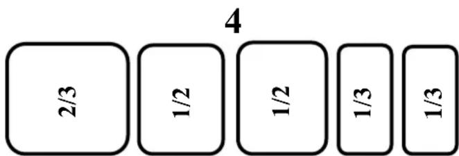 2/3 1/2 4 1/2 1/3 1/3