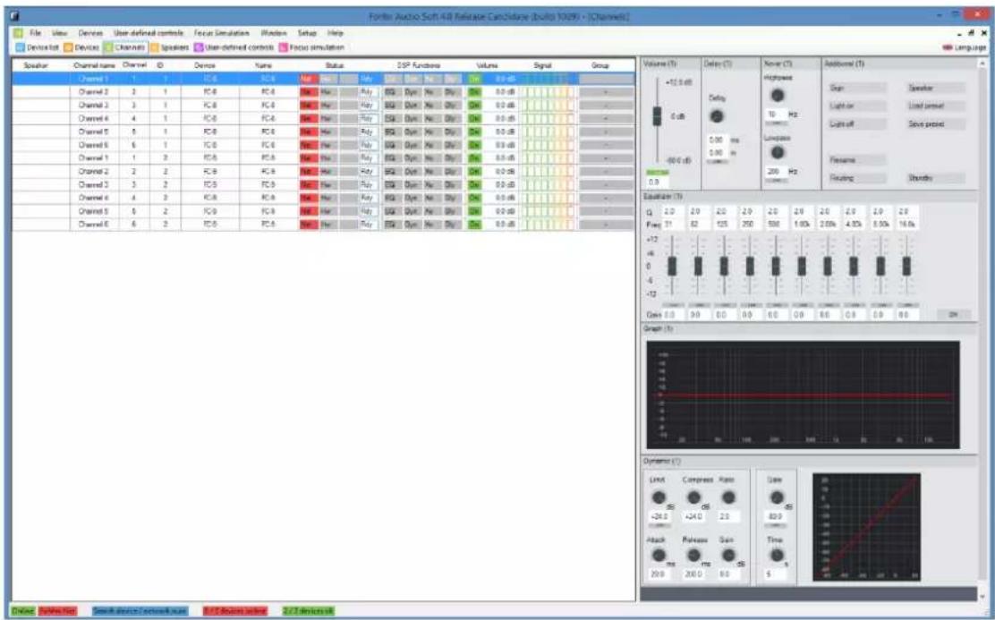 Fonter Audio Soft 4.6 Release Catchdance (bolto 1029) - [Channels] File View Device User-defined controls Focus Simulation Window Setup Help Device list Devices Channels Speakers User-defined controls Focus simulation Speaker Channel name Channel ID Device Name Status DSP Function Volume Signal Group Channel 1 1 2 FC-8 FC-8 No: No Ref: Ref: Ref: Ref: Ref: Ref: Ref: Ref: Ref: Ref: Ref: Ref: Ref: Ref: Ref: Ref: Ref: Ref: Ref: Ref: Ref: Ref: Ref: Ref: Ref: Ref: Ref: Ref: Ref: Ref: Ref: Ref: Ref: Ref: Ref: Ref: Ref: Ref: Ref: Ref: Ref: Ref: Ref: Ref: Ref: Ref: Ref: Ref: Ref: Ref: Ref: Channel 2 3 1 FC-8 FC-8 No: No Ref: Ref: Ref: Ref: Ref: Ref: Ref: Ref: Ref: Ref: Ref: Ref: Ref: Ref: Ref: Ref: Ref: Ref: Ref: Ref: Ref: Ref: Ref: Ref: Ref: Ref: Ref: Ref: Ref: Ref: Ref: Ref: Ref: Ref: Ref: Ref: Ref: Ref: Ref: Ref: Ref: Ref: Ref: Ref: Ref: Channel 3 3 1 FC-8 FC-8 No: No Ref: No Ref: No Ref: No Ref: No Ref: No Ref: No Ref: No Ref: No Ref: No Ref: No Ref: No Ref: No Ref: No Ref: No Channel 4 4 1 FC-8 FC-8 No: No Ref: No Ref: No Ref: No Ref: No Ref: No Ref: No Ref: No Ref: No Channel 5 5 1 FC-8 FC-8 No: No Ref: No Ref: No Ref: No Ref: No Ref: No Ref: No Channel 6 6 1 FC-8 FC-8 No: No Ref: No Ref: No Ref: No Ref: No Ref: No Channel 1 1 2 FC-8 FC-8 No: No Ref: No Ref: No Ref: No Ref: No Channel 2 2 FC-8 FC-8 No: No Ref: No Ref: No Ref: No Ref: No Channel 3 3 2 FC-8 FC-8 No: No Ref: No Ref: No Ref: No Ref: No Channel 4 4 3 FC-8 FC-8 No: No Ref: No Ref: No Ref: No Channel 5 5 2 FC-8 FC-8 No: No Ref: No Ref: No Ref: No Channel 6 6 2 FC-8 FC-8 No: No Ref: No Ref: NoVolume (T) Delay (T) None (T) Highpeak High Peak Low Peak Low Peak Low Peak Low Peak Low Peak Low Peak Low Peak Low Peak Low Peak Low Peak Low Peak Low Peak Low Peak Low Peak Low Peak Low Peak Low Peak Low Peak Low Peak Low Peak Low Peak Low Peak Low Peak Low Peak Low Peak Low Peak Low Peak Low Peak Low Peak Low Peak Low Peak Low Peak Low Peak Low Peak Low Peak Low Peak Low Peak Low Peak Low Peak Low Peak Low Peak Low Peak Low Peak Low Peak Low Peak Low Peak Low Peak Low Peak Low Peak Low Peak High Peak High Peak High Peak High Peak High Peak High Peak High Peak High Peak High Peak High Peak High Peak High Peak High Peak High Peak High Peak High Peak High Peak High Peak High Peak High Peak High Peak High Peak High Peak High Peak High Peak High Peak High Peak High Peak High Peak High Peak High Peak High Peak High Peak High Peak High Peak High Peak High Peak High Peak High Peak High Peak High Peak High Peak High Peak High Peak High Peak High Peak High Peak High Peak High Peak High Peak Hertz Volume (T) +12.0 dB Delay 0.00 ms 0.00 ms 0.0 dB 0.0 dB 0.0 dB 0.0 dB 0.0 dB 0.0 dB 0.0 dB 0.0 dB 0.0 dB 0.0 dB 0.0 dB 0.0 dB 0.0 dB 0.0 dB 0.0 dB 0.0 dB 0.0 dB 0.0 dB 0.0 dB 0.0 dB 0.0dB High peak Hz Low peak Litter off Sinks pressed Presense Floating Shunting Equation (T) Q 2.0 2.9 2.5 2.9 2.5 2.9 2.5 2.9 2.5 2.9 Freq 31 62 125 250 550 1.63x 2.0% 4.3% 5.5% 16.6% +12 -6 -12 Delay 0.0 9.0 0.0 0.0 0.0 0.0 0.0 0.0 0.0 0.0 0.0 Graph (T) Dynamic (T) Limit Compress Pass Gain +24.0 -24.0 -24.0 -24.0 -24.0 -24.0 -24.0 -24.0 -24.0 -24.0 -24.0 -24.0 -24.0 -24.0 -24.0 -24.0 -24.0 -24.0 -24.0 -24.0 -24.0 Attack Release Gain Time 20.0 ms ms ns 5