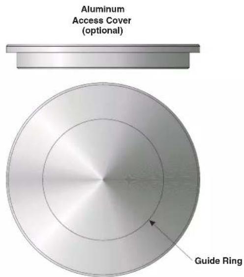 Aluminum Access Cover (optional) Guide Ring