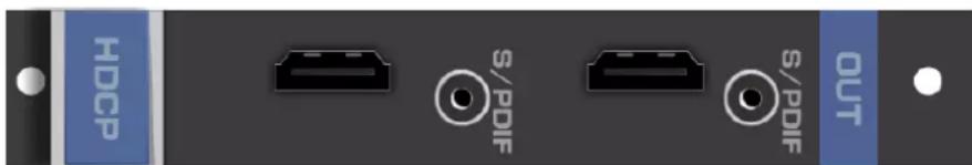 HDCP S/PDIF S/PDIF OUT