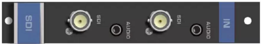 SDI SDI AUDIO SDI AUDIO IN