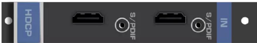 HDCP S/PDIF S/PDIF IN