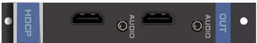 HDCP AUDIO AUDIO OUT