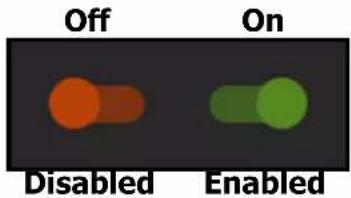 Off Disabled On Enabled