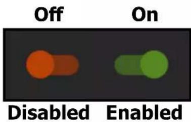 Off On Disabled Enabled