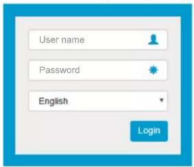 User name Password English Login