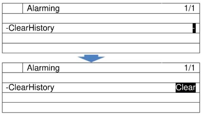 DAIKIN EKDICMPAL - Deleting History of Alarms - 1