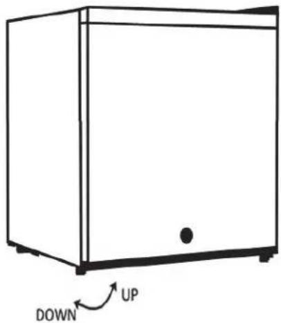 Whynter CUF-112SS - Leveling the upright freezer - 1
