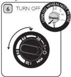 6 TURN OFF 9.0 30 -2 0.1 MM MINI UP WHEN NOT RUN UP