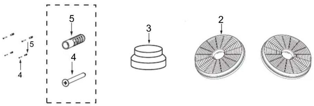 Technical diagram showing exploded view of mechanical components with numbered parts and cross-sectional views