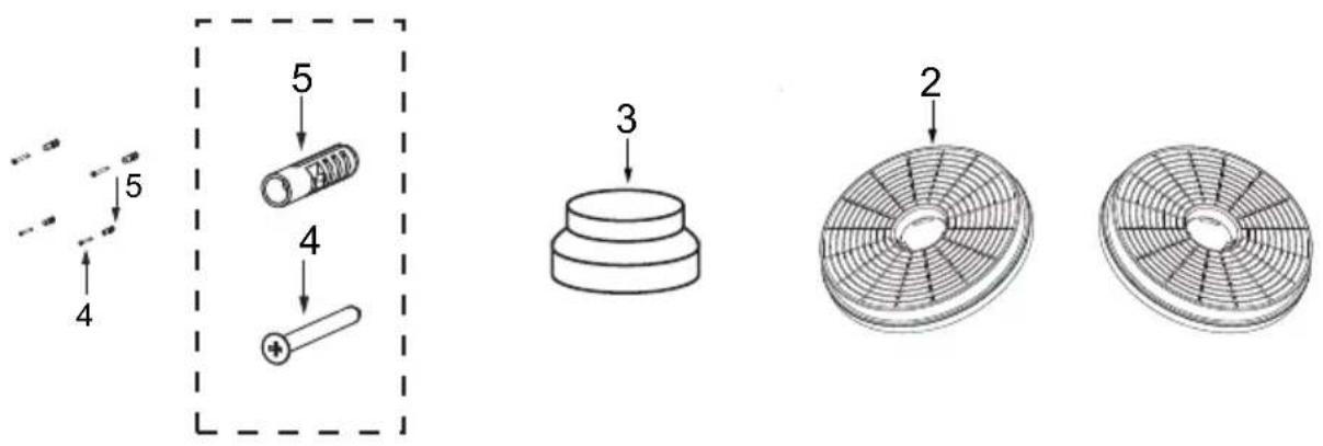 Technical diagram showing exploded view of mechanical components with numbered parts and cross-sectional views