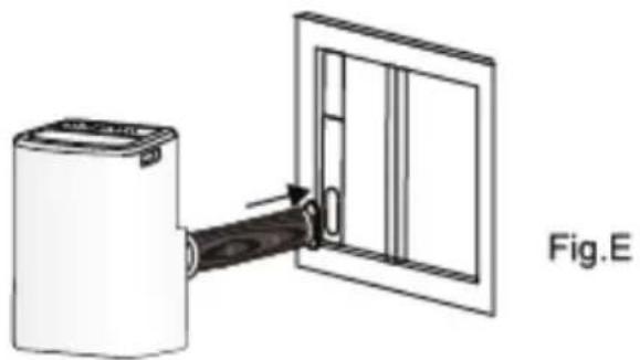 Keystone KSTAP13MFHC - Install the exhaust duct into the window - 1