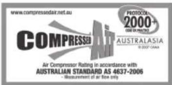 www.compressedair.net.eu COMPRESSED AIR PROTOCOL 2000+ CONE OF PRODUCTION AUSTRALASIA © 2007 CHINA Air Compressor Rating in accordance with AUSTRALIAN STANDARD AS 4637-2006 Measurement of air flow only