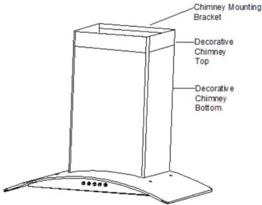 Chimney Mounting Bracket Decorative Chimney Top Decorative Chimney Bottom