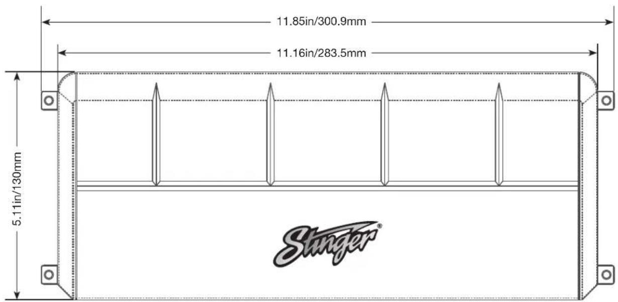 11.85in/300.9mm 11.16in/283.5mm 5.11in/130mm Stinger®