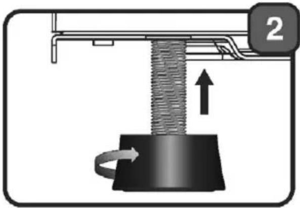 DELONGHI DELBC178 - Adjusting the height and levelling - 2