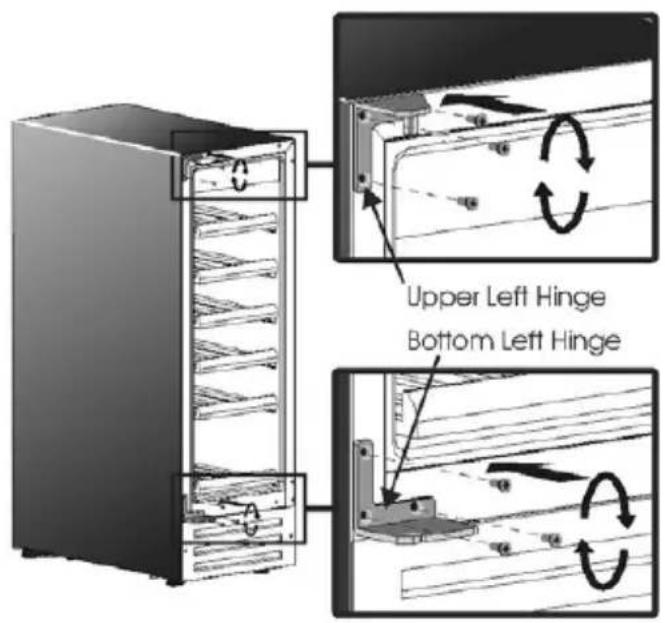 Upper Left Hinge Bottom Left Hinge