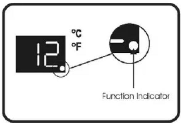 12 °C °F Function Indicator