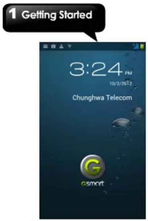 1 Getting Started 3:24 PM 10/2/2012 Chunghwa Telecom G Gsmart